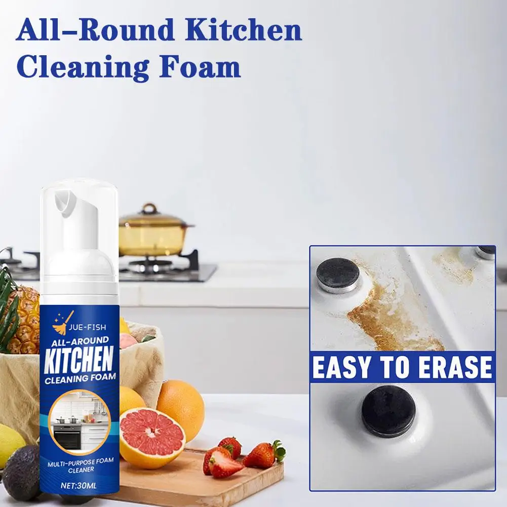 Kitchen Cleaning Foam All-round Kitchen Cleaning Foam Dissolve Oil Stove Cleaner Cleaner Kitchen Tool Stains Spray Clea A5c0