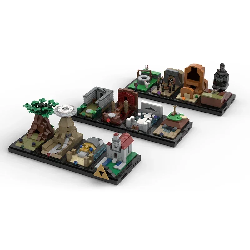 Moc Strange Dark Dungeon Building Bricks, blocos modulares, modelo de jogo popular, presentes de Natal, montagem DIY