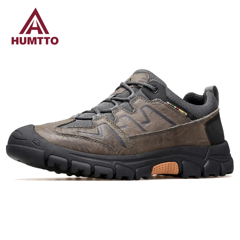 

HUMTTO Leather Shoes for Men Luxury Designer Winter Casual Sneakers Breathable Outdoor Men's Sports Shoes Fashion Black Trainers