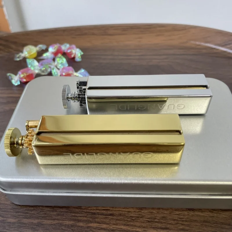 φ6mm Classic Solid Brass Cigaretts Rolling Machine Slim Smoke Hand Manual slim Tobacco Roller Handmade Can Fit 70mm Rollie Paper