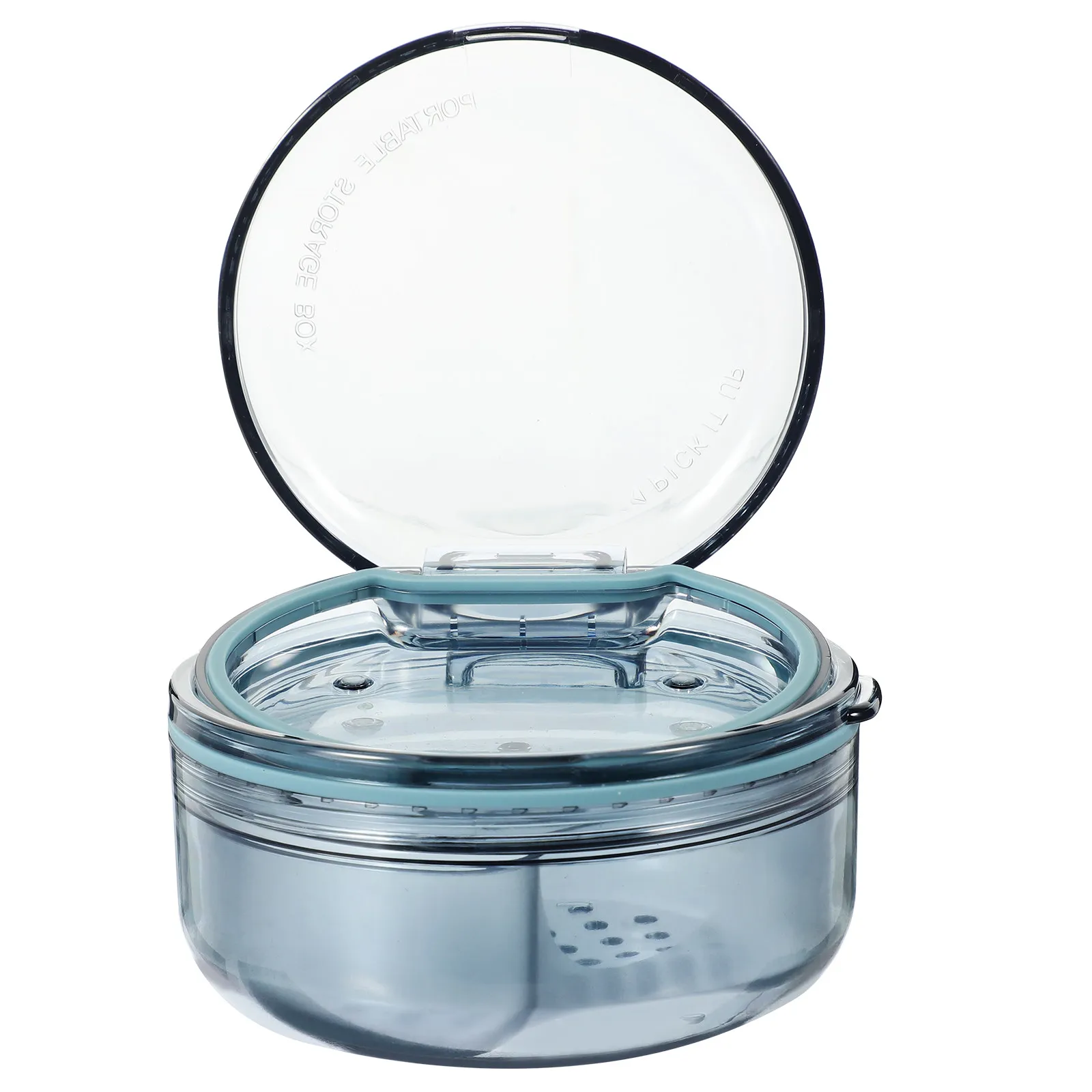 Premium Retainer Case Denture Storage Box Portable Lightweight Breathable Travel Denture Holder Stainless Steel Silicone Pc