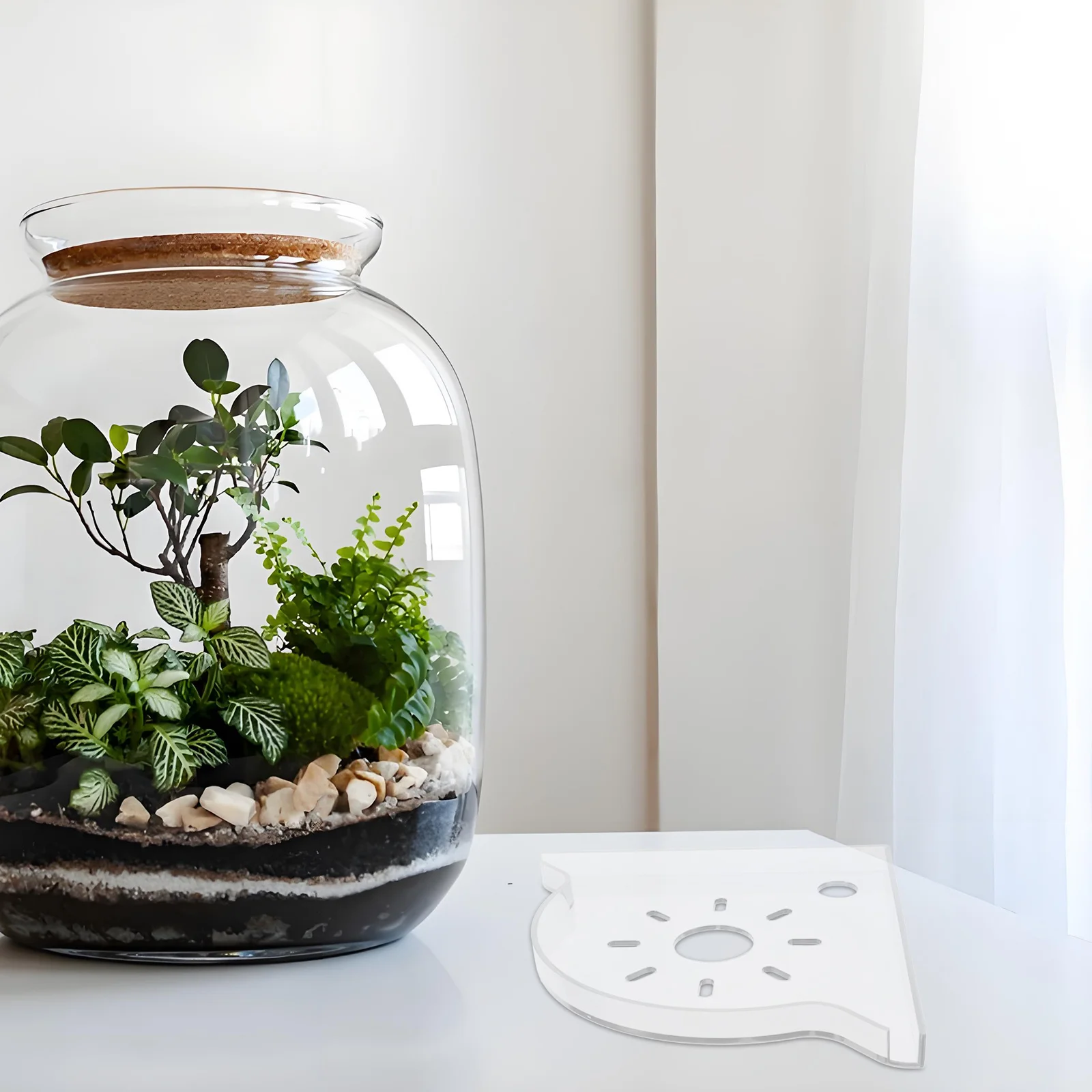 

Fish Tank Corner Shelf Aquarium Accessories Organizer Multifunctional Triangle Stand Storage Stylish Stable Corner Storage Shelf