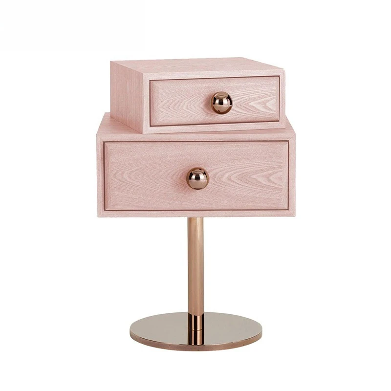 

Modern creative cream style household bedroom bedside table small apartment living room sugar cube visual chest locker
