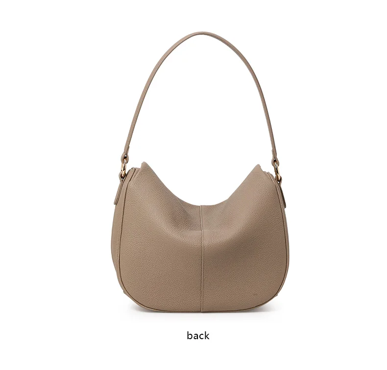 Damen-Umhängetasche aus echtem Leder, vielseitiges Design, hochwertiges Gefühl, einzelne Schultertasche, für Pendler, lässig, schlichtes Modell 2026 Tasche – Detail 12