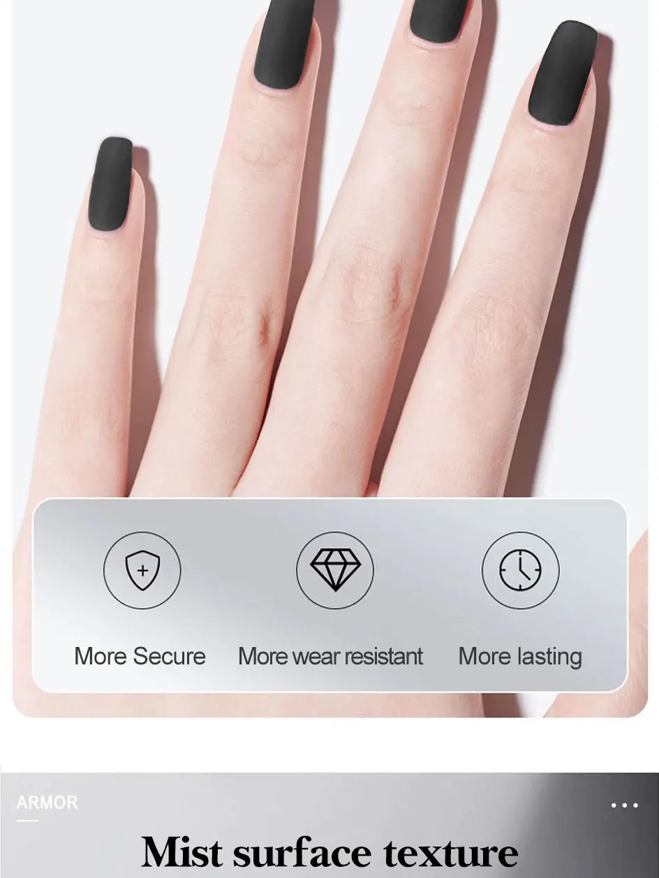 10ML Matte Top Coat Gel Polish Matte Funktion Gel Semi-Permanent Sealer Lack Soak Off UV LED Nail art Funktionelle Gel Liefert – Detail 5