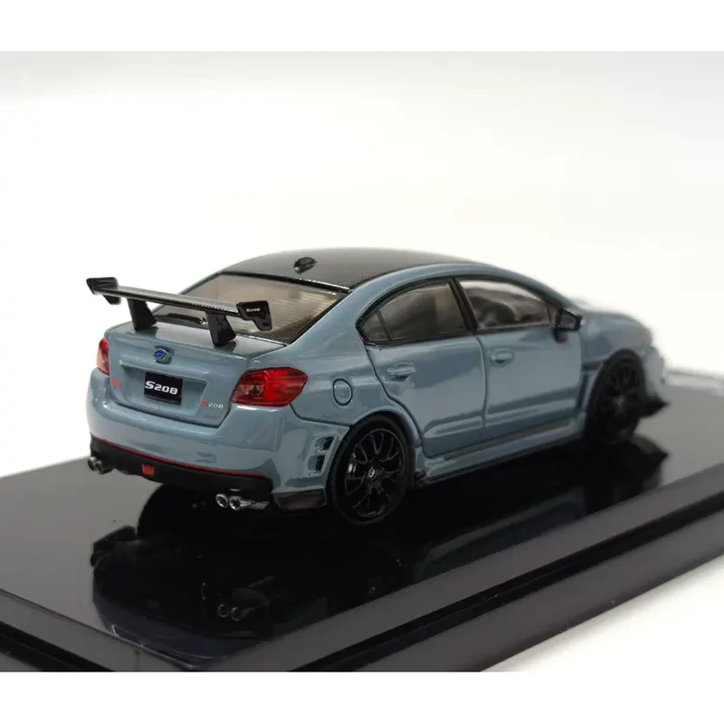 HJ 1/64 Scale Subaru S208 STI NBR Die-cast Police Alloy Car Model Collectible Decorative Toy
