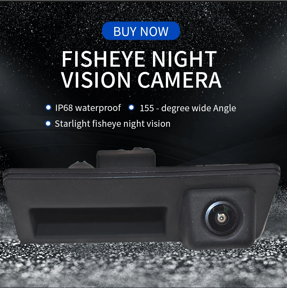 Dynamic Trajectory HD CCD Car Rear View Reverse Backup Trunk Handle Camera for VW Passat Audi A4L 6L3 S5 Q357 Sagitar Tiguan
