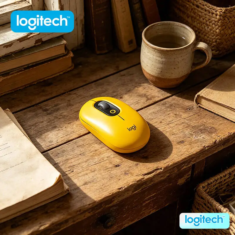 Wireless Logitech M350 POP Mouse 10m Connection Range Quiet Operation for Home Theater PC and Media Streaming Device