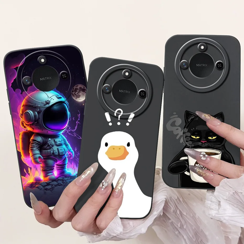 Cartoon Phone Case For Honor X9c Smart 2025 Candy Color Soft Silicone Back Cover For Honor X9C 5G X9cSmart Cases Bumpers