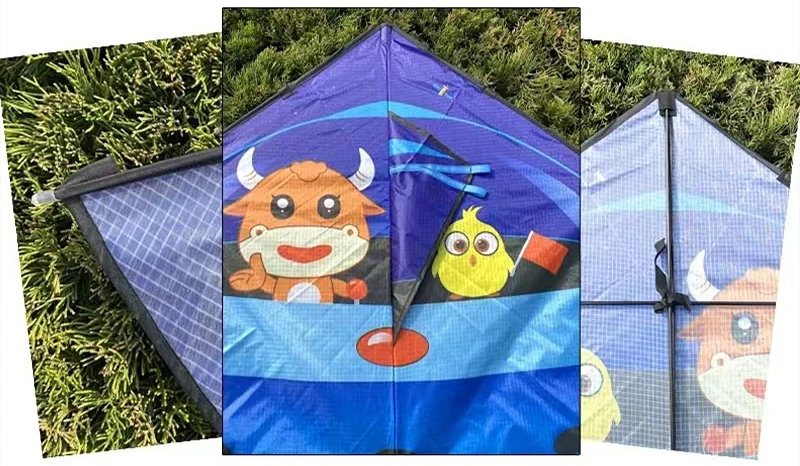 gratis verzending nieuwe kinderen vliegers vliegende string lijn outdoor speelgoed voor kinderen Cartoons vliegers ripstop nylon Outdoor games Vliegende vlieger