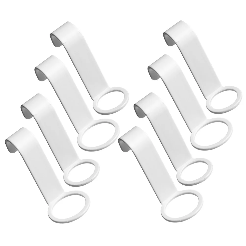 

8Pcs Bottle Hooks Storage Organizer Multipurpose for Bathroom Kitchen Pump Dispenser Hanging Rack Shampoo Shower Gel Lotion