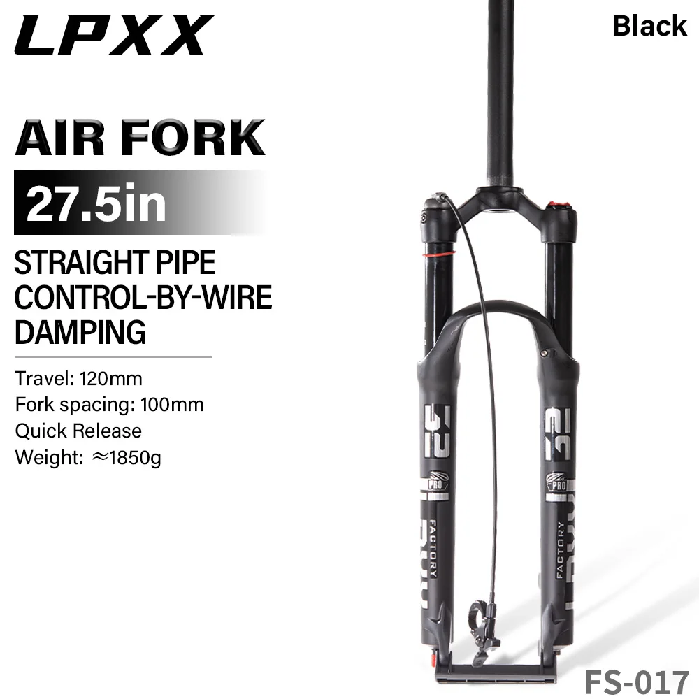 LPXX MTB Bike Fork Air Front Suspension 26 27.5 XC Downhill Fork