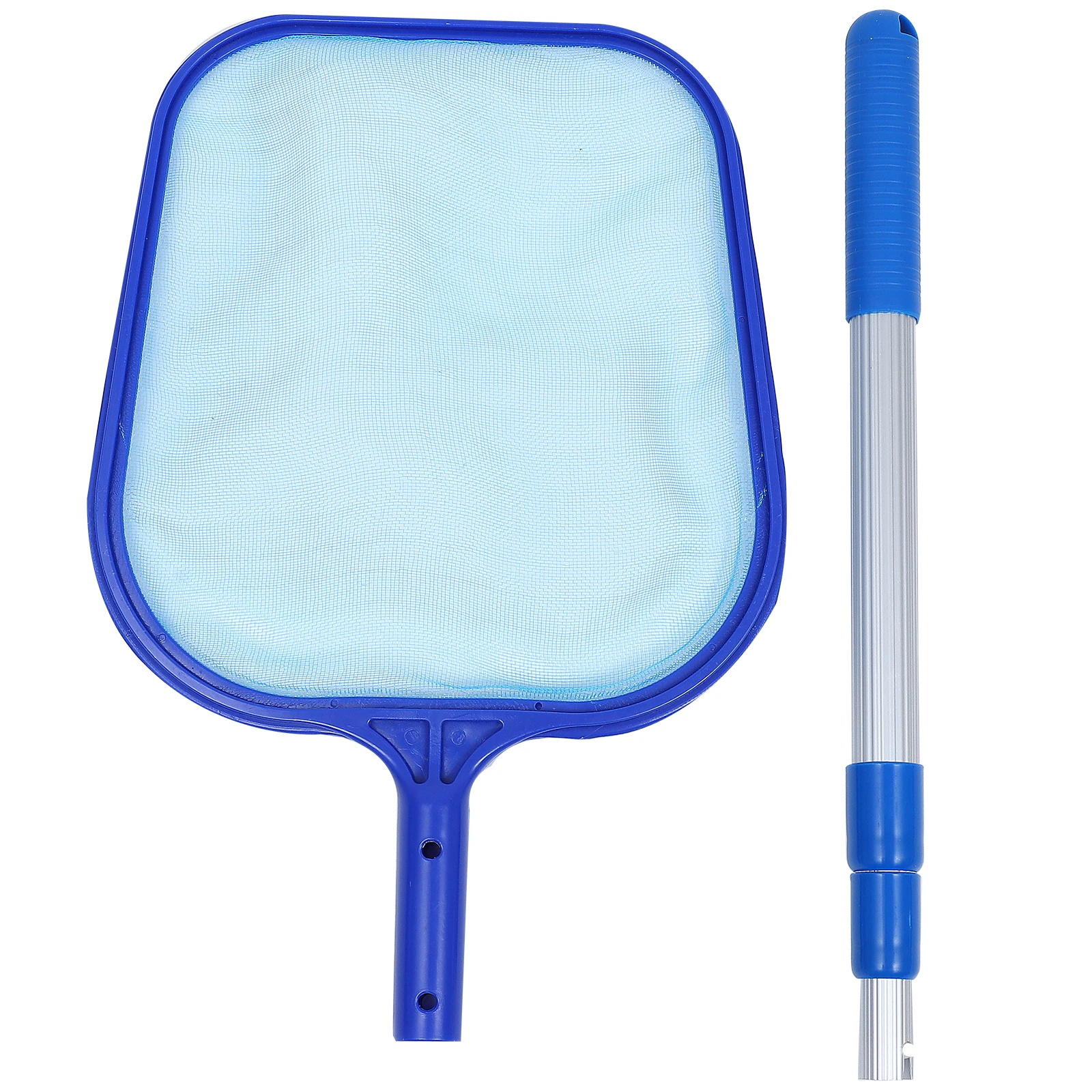 1 set di aste telescopiche per piscina, raccoglitore di foglie, rete allungabile, leggera, strumento di pulizia per piscina, fontana, stagno, acquario