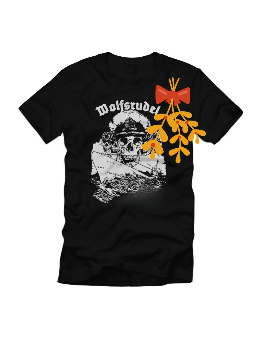 Naval Skull Saw Fish Swordfish Wolf Pack Submarine T-Shirt 100% Cotton O-Neck Summer Short Sleeve Mens T-shirt