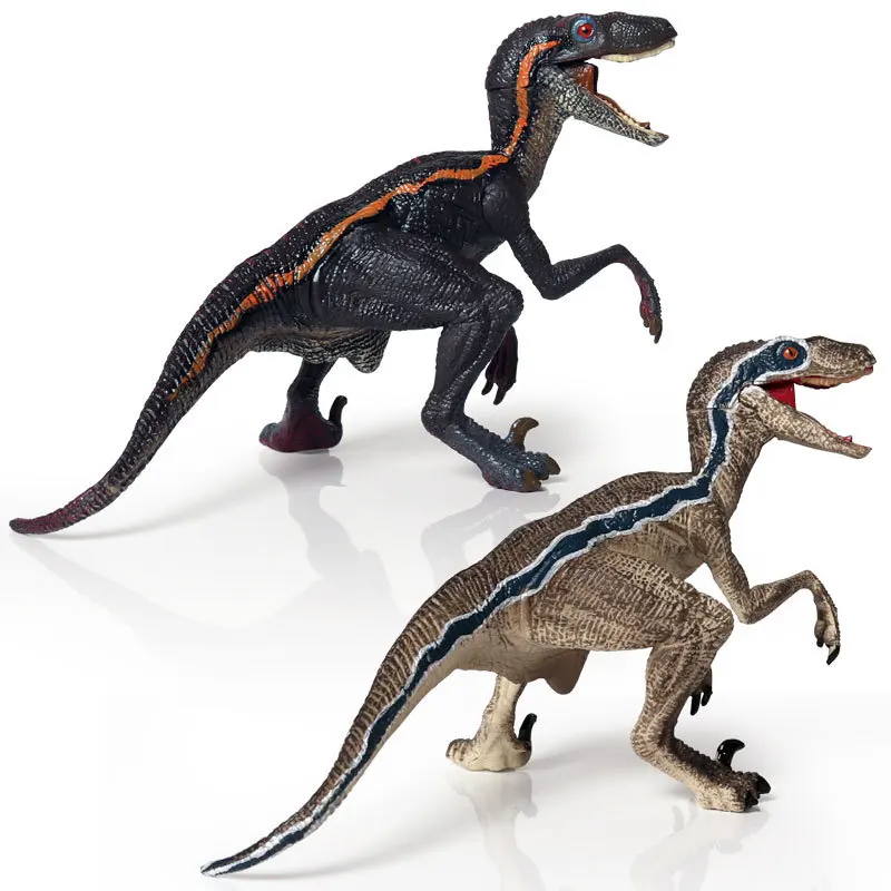 Dinosaur Velociraptor Tyrannosaurus Rex Action Figure Toy Animal Figurines Simulation Model Toy for Children Kids Xmas Gift