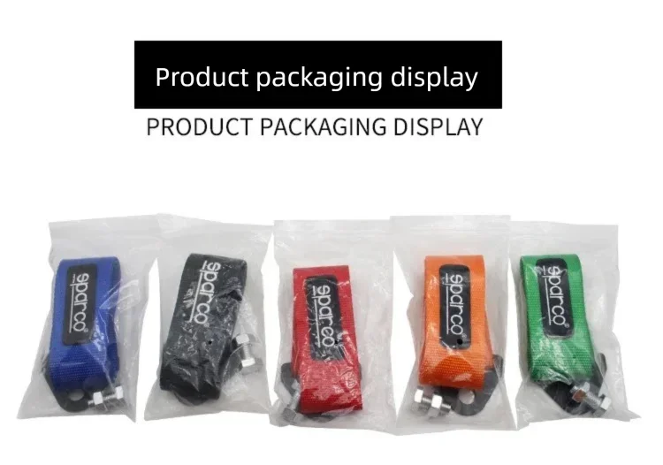 Sparco 24cm Nylon Tow Strap 5 Colors Available High Strength Racing Tow Rope Automatic Tow Strap view 4