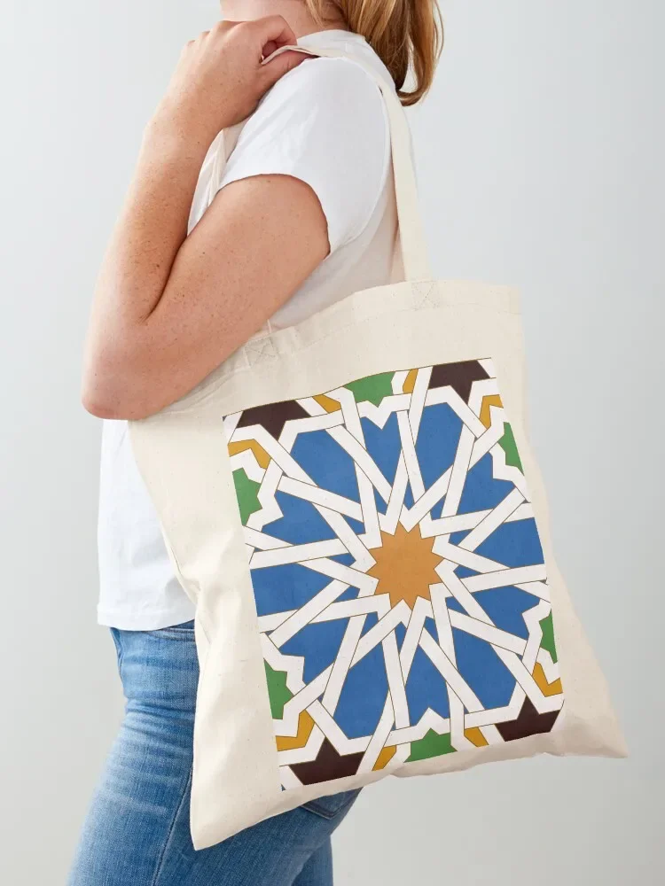 

Сумка-шоппер «Андалузская плитка 10» (Реальный Алькасар, Севилья), подарочная сумка, сумка для покупок, индивидуальная сумка, большая женская сумка