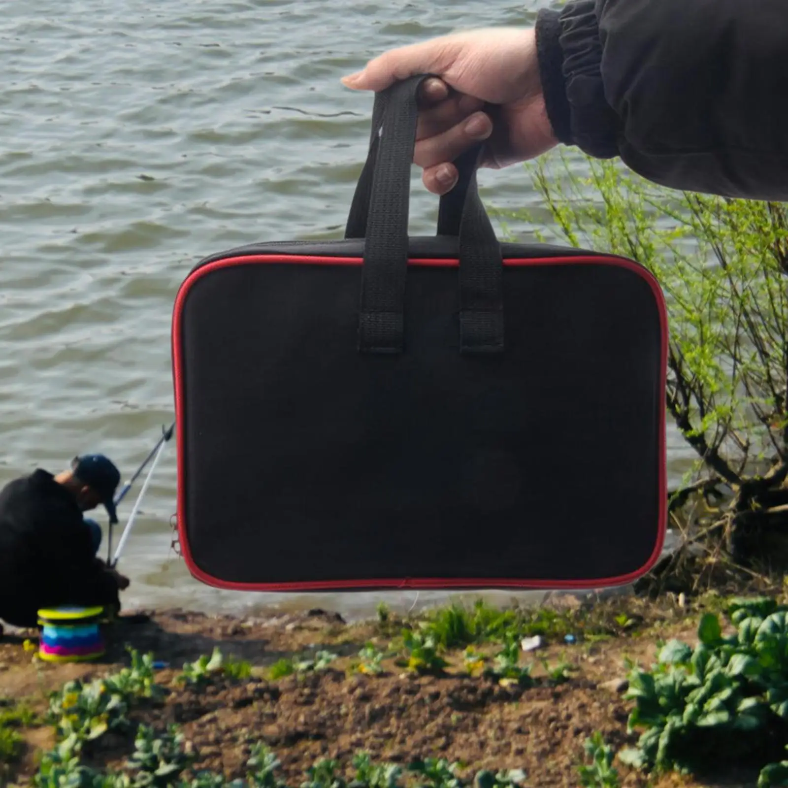 

Сумка для рыболовных джигов, портативная сумка для хранения рыболовных инструментов для приманок с джиг-крючками для кальмаров