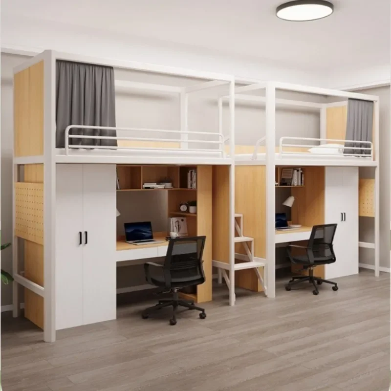 Combination Bed Staff Worker Postgraduate Enterprise Dormitory Dormitory University Student Apartment Bed Under Bed 5