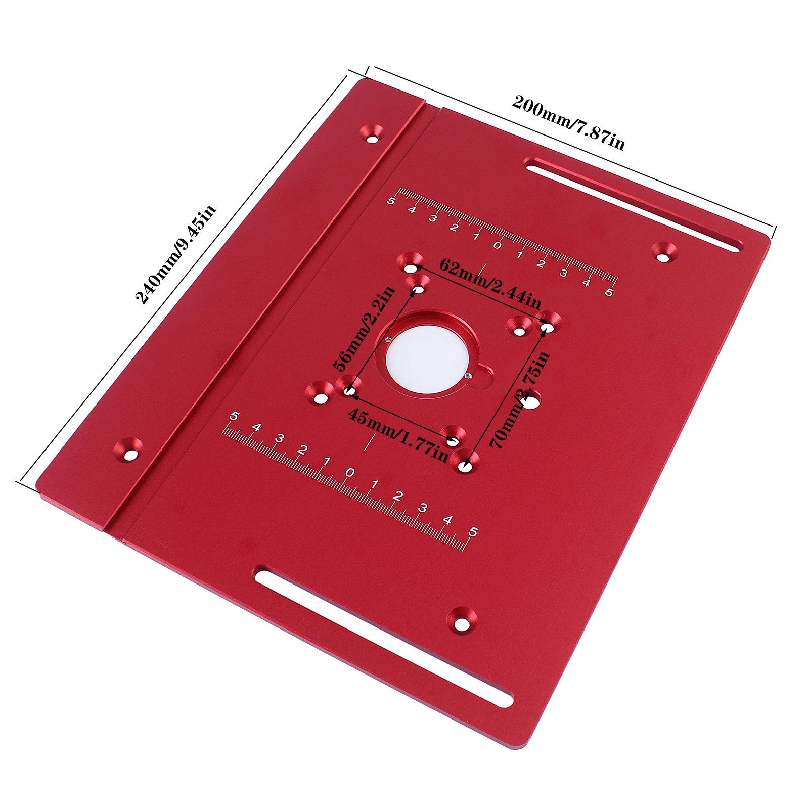Plaque d'insertion de table de toupie avec jauge à onglets, travail de calcul, tondeuse électrique, fraisage du bois, bascule, banc de bricolage