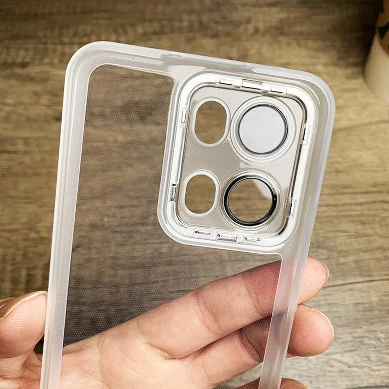 Luxuriöse magnetische Silikonhülle für Motorola Moto G15 G05 G35 G75 G85 G84 G53 G24 G14 G34 G54 E14, stoßfeste transparente Abdeckung – Detail 3