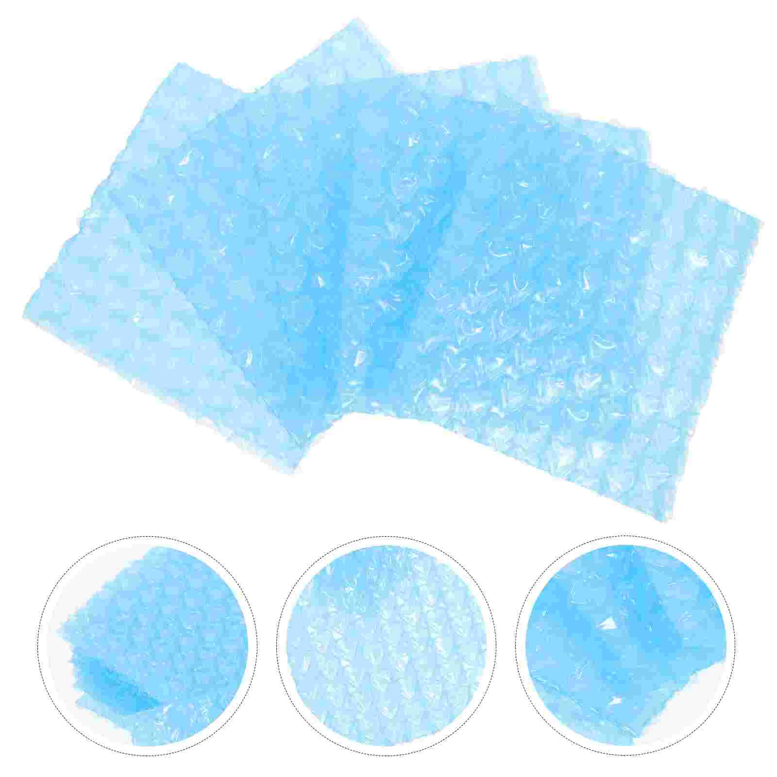 60 Pcs for Mailing Love Baggies Shipping Double Layer Sky-blue Plastic