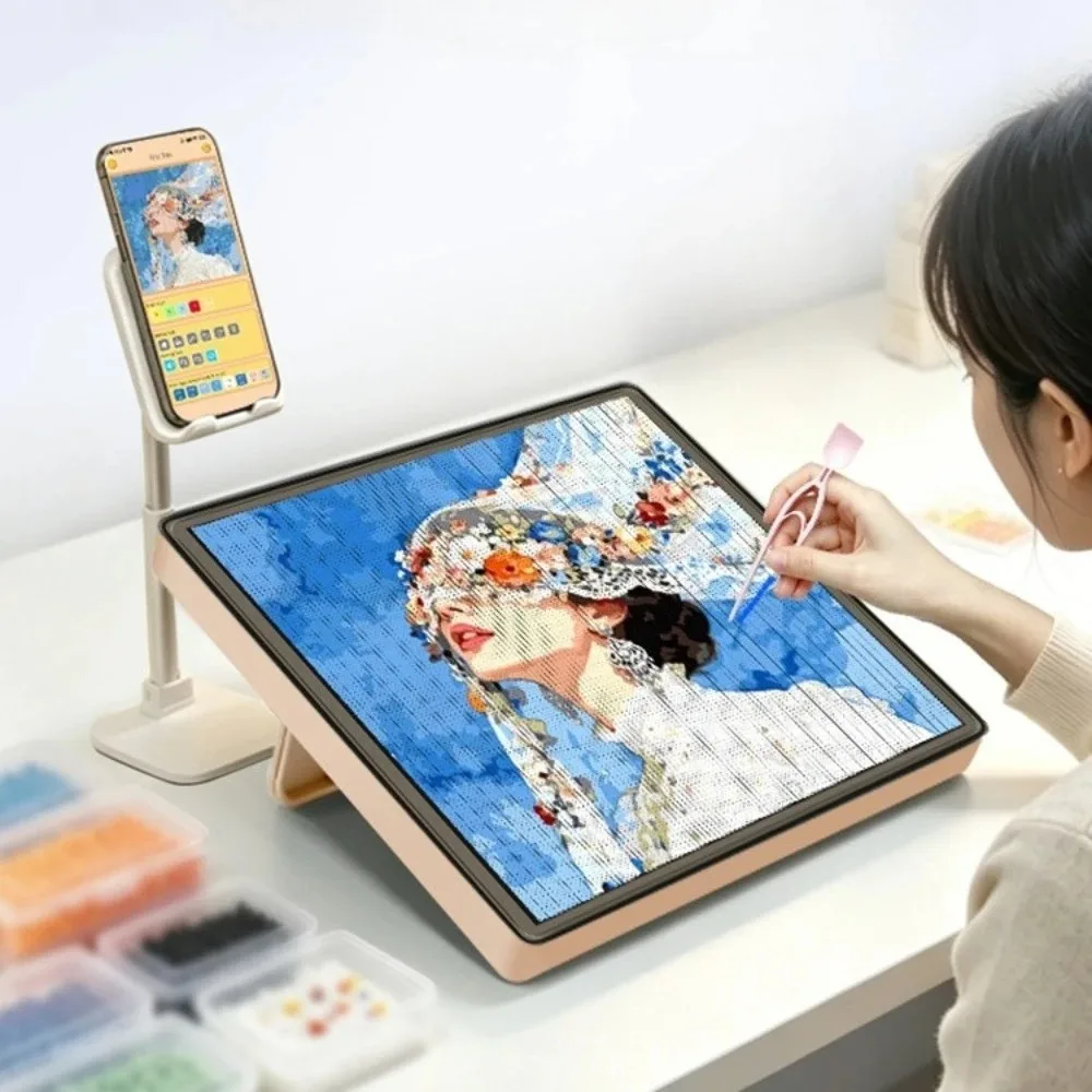 DIY Pixel Art LED Board Smart Light Panel with APP Pattern Guide USB Creative Craft Gift for Kids Bedroom