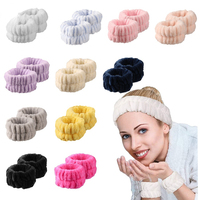 Reusable Spa Wrist Washband Soft Microfiber Towel Wristbands For Washing Face Women Girls Yoga Running Sport Wrist Sweatband