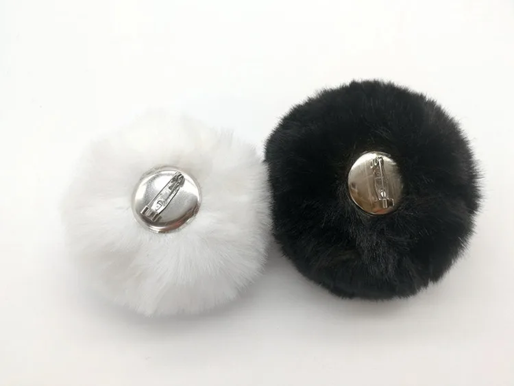 Accessoires de Cosplay lapin mignon, queue de lapin en peluche, queue de lapin blanc et noir, accessoire de boule de queue de fête pour Costume de fête d'halloween