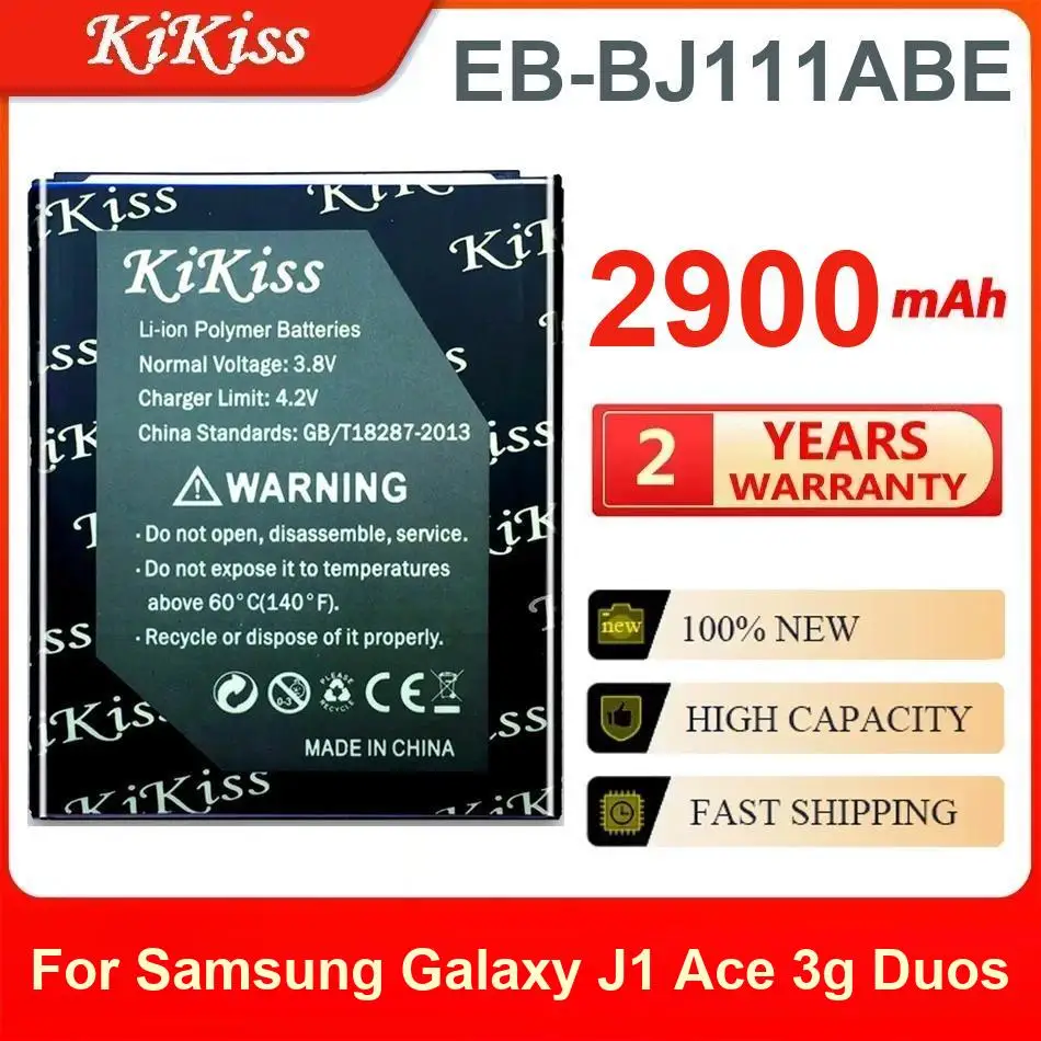 

High-Capacity Durable Eb-BJ111ABE 2900Mah Mobile Phone Battery For Samsung Galaxy J1 Ace 3G Duos