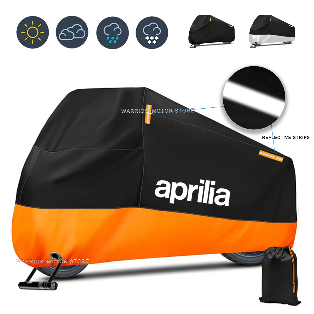 Motorcycle Cover Waterproof Outdoor Scooter UV Protector Rain Cover For Aprilia RSV4 RS660 RS4 RS125 Tuono V4 APR GPR150 125 250