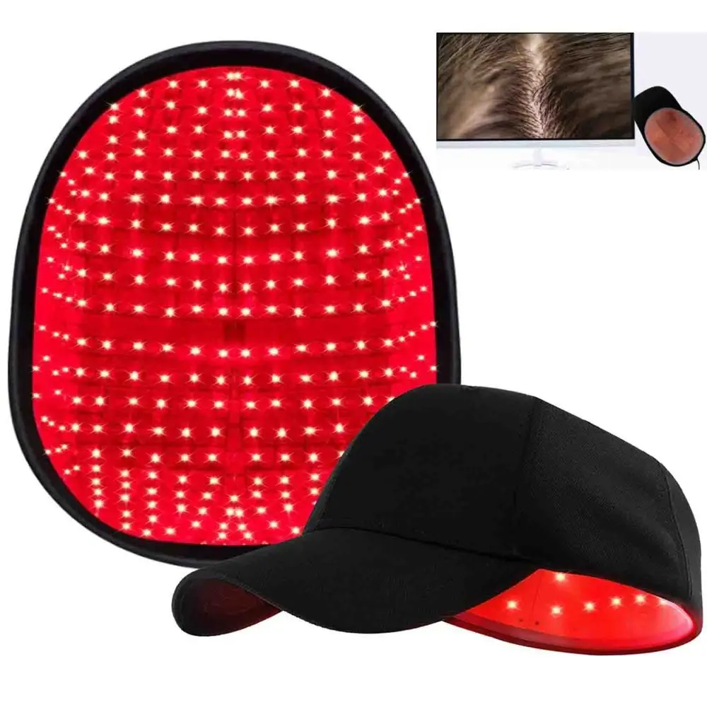 Gorro láser para el crecimiento del cabello, terapia de luz roja, resultados rápidos, tratamiento para la pérdida de cabello, fácil de usar