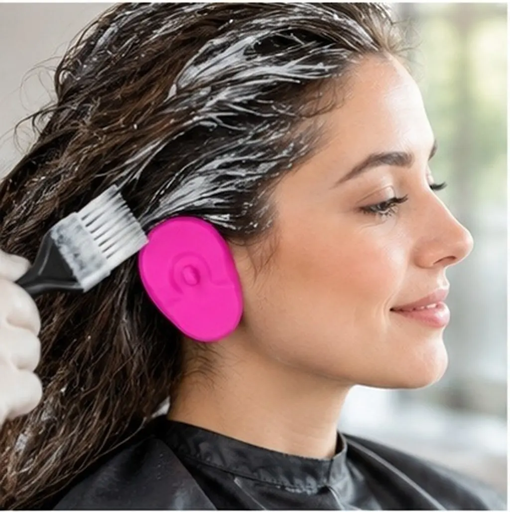 18Pcs Silicone Waterproof Ear Protectors Reusable Hair Dye Soft Heat Resistant Salon Coloring 6