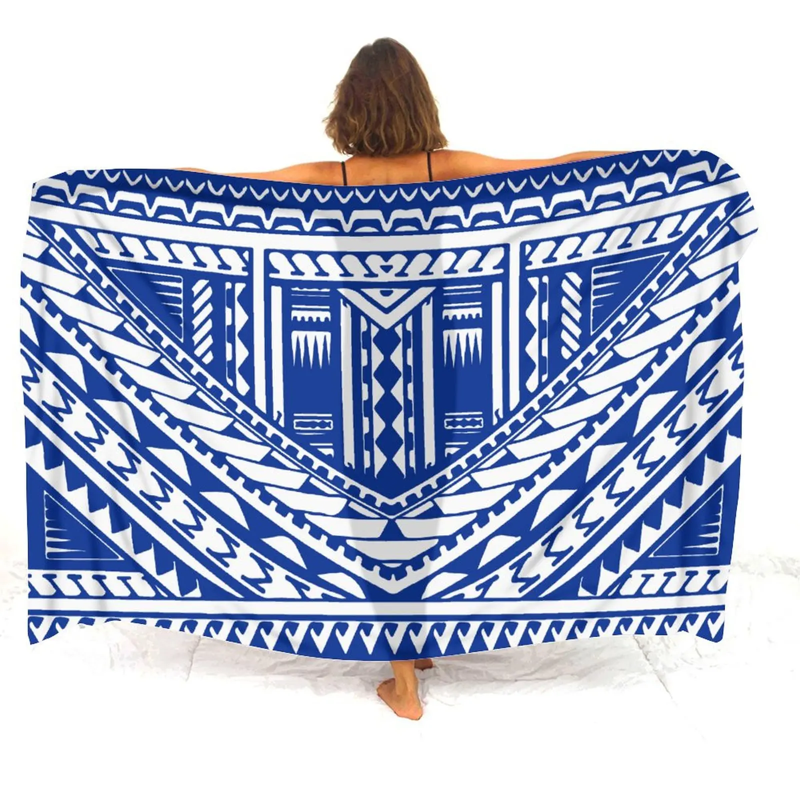 ポリネシアの女性用サロン エレガントな女性用サロン スカーフ 防風 カスタムメイドのサロン 軽量生地