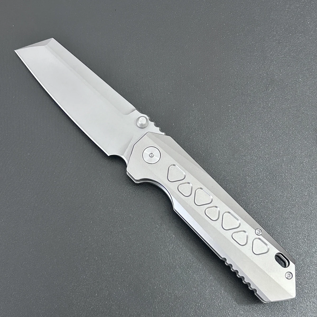 Compact Wide Blade VG10 Folding Knife TC4 Titanium Handle Ceramic Bearings Everyday Carry Casual Outdoor Pocket Utility Tool