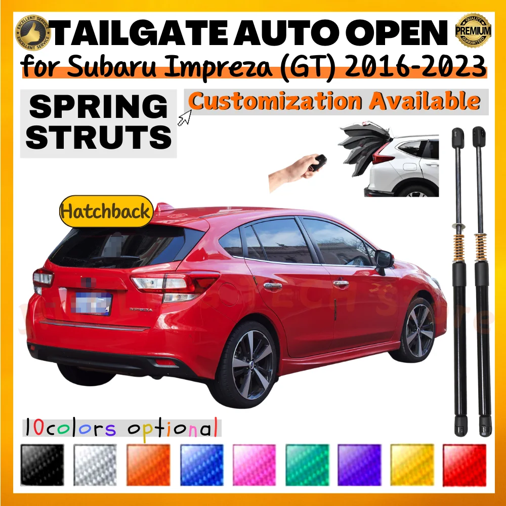 

Qty(2) Trunk Struts with Spring for Subaru Impreza (GT) Hatchback 2016-2023 Rear Tailgate Boot Lift Supports Shock Absorbers