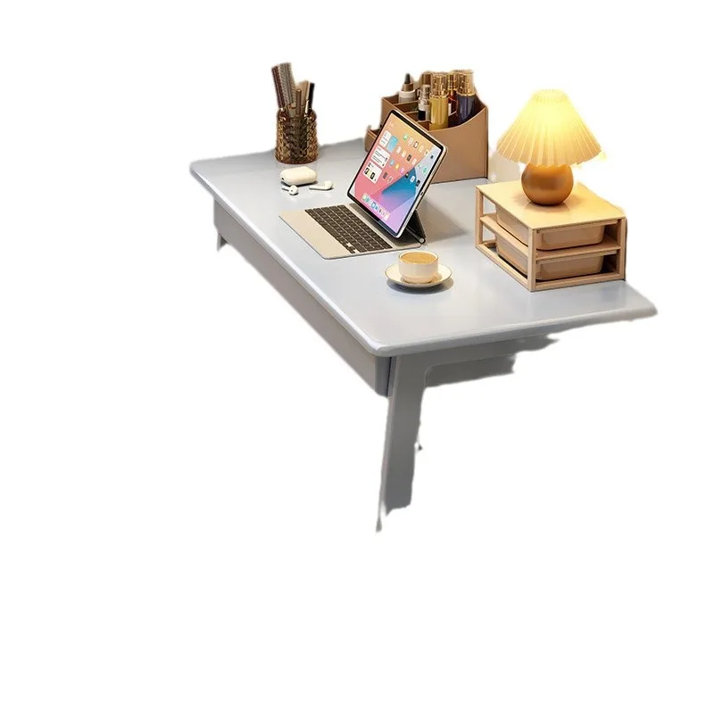 

Small apartment solid wood cosmetic table integrated single computer student bedroom bed