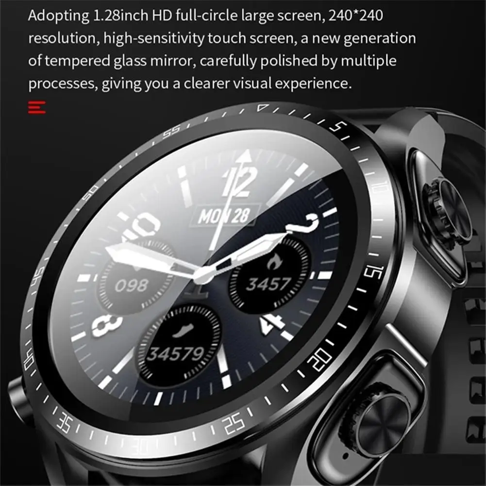 Men Women Smart Watch with Earbuds 2 in 1 Stereo Music Wireless Headphone Watch Heart Rate Monitor for Android iOS Cell Phones