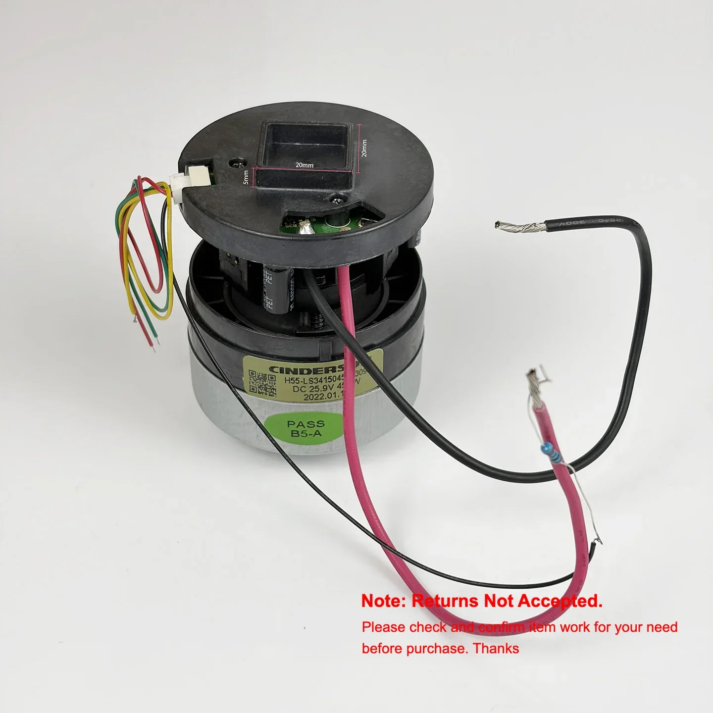 DC 25.9V 450W BLDC55 H55-LS3415045T-309 Violent High-speed Brushless Motor Fan Vacuum Cleaner Fan High-power Built-in Driver