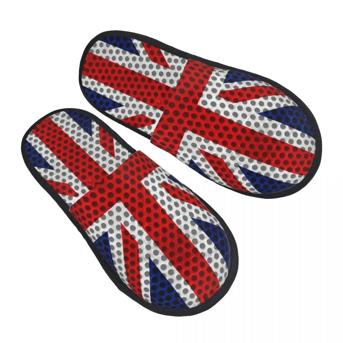 Custom The Union Jack Memory Foam Slippers Women Cozy Warm National flag of UK House Slippers