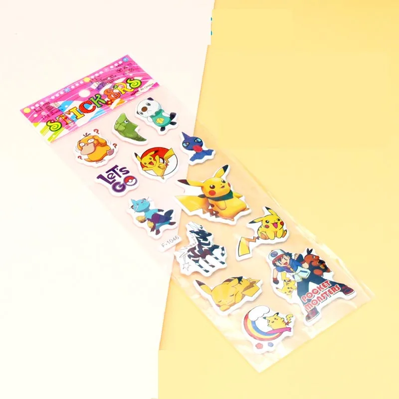 Pegatinas creativas de Pokémon para álbum de recortes, pegatina de sellado decorativa para diario DIY, etiqueta de palo, 60 unidades por lote