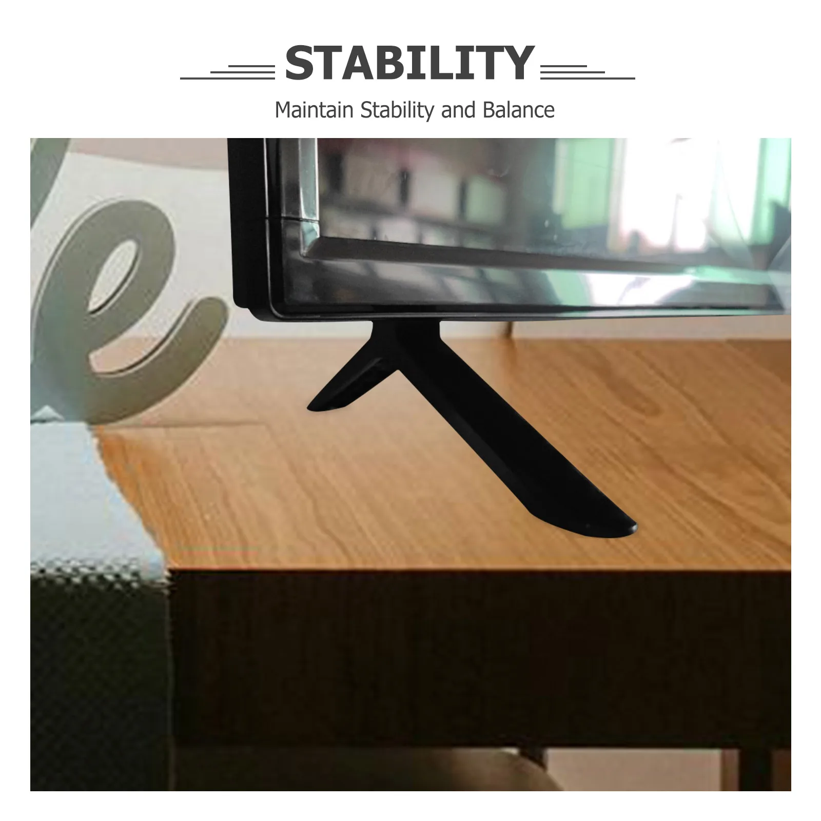 

1 Set Universal Pedestal Base Replacement Sturdy Support Stand For Televisions Desktop Monitors Projectors Stable Reliable