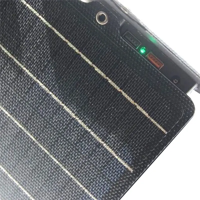 LUCKshopping 30W 5V/12V Foldable Solar Panel ETFE Waterproof Solar Portable Solar Panel Bag Mobile Power For Outdoor Hiking