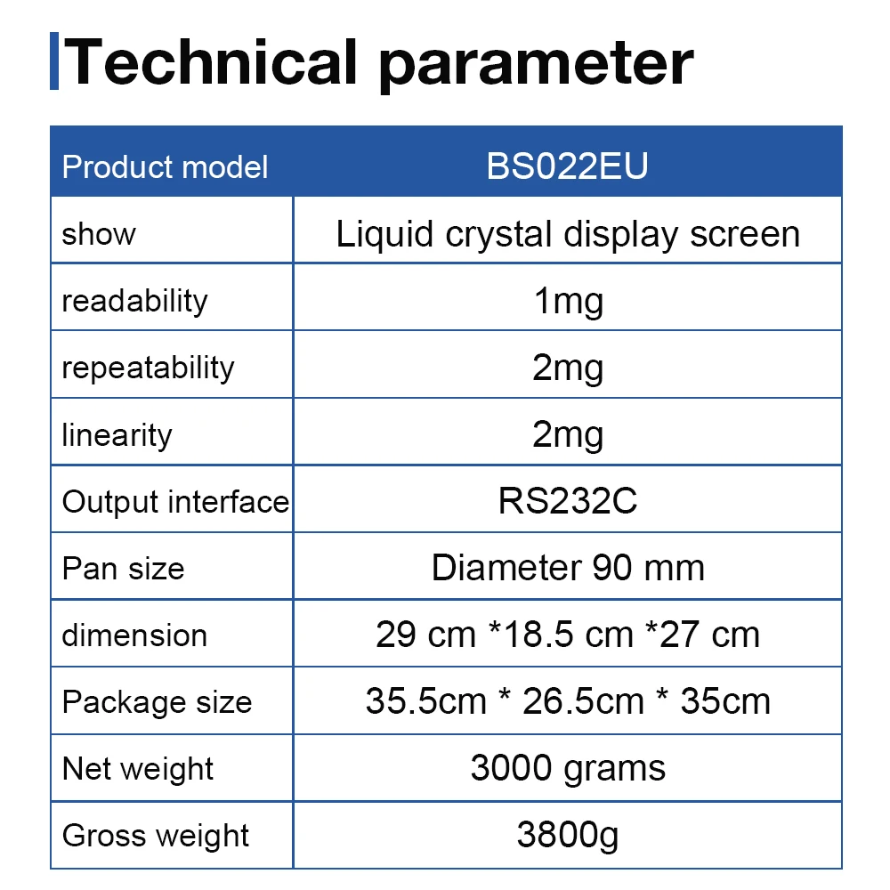 200g 0.001g Lab Analytical Balance LCD Digital Scale Precision Electronic Balance RS232 Interface Weight Scale with Windshield