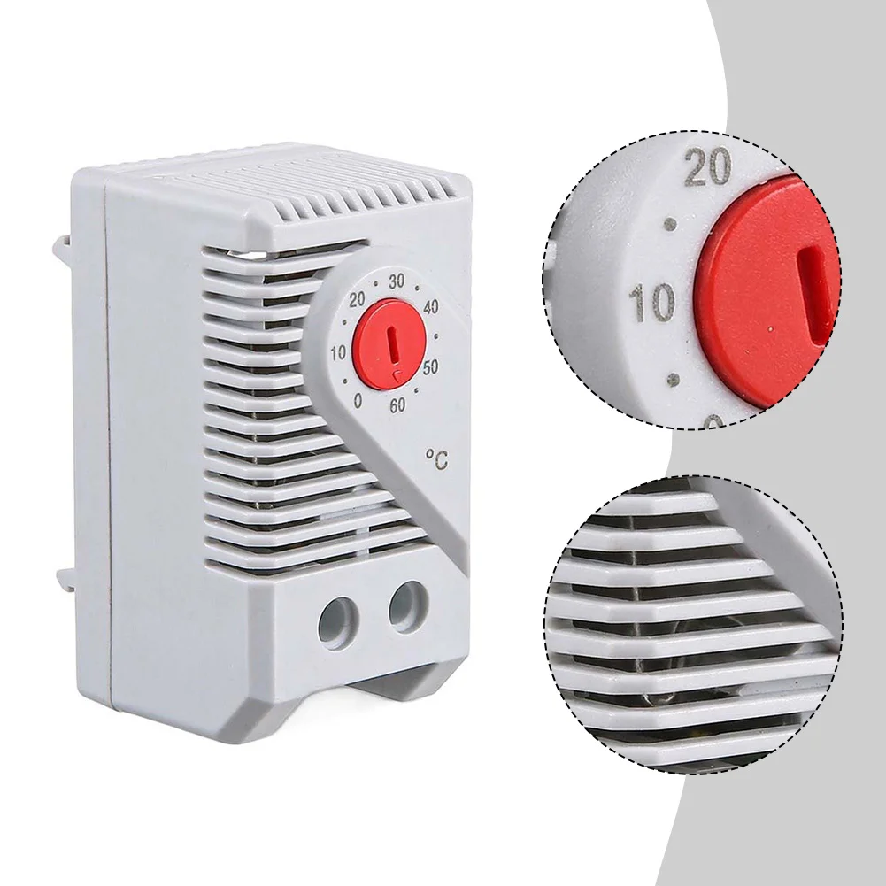 Switch Thermostat Compact Mechanical Thermostatic Bimetal Light Grey Heat And Cool Combined Thermoregulator New
