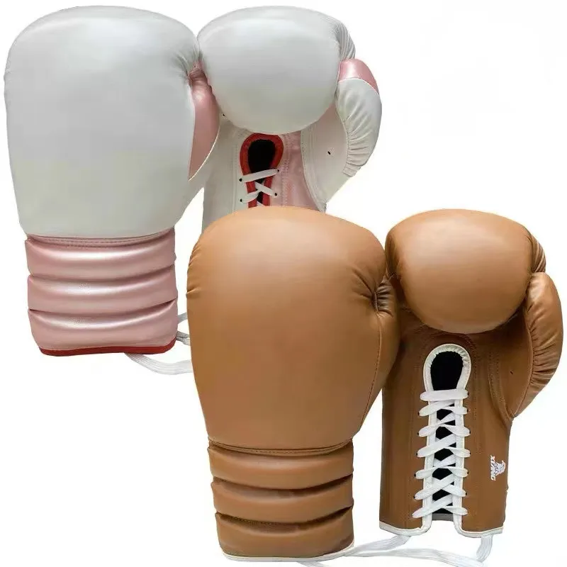 Professional Boxing Glove PU Thickened Tether MMA Sanda Training Glove Adult Muay Thai Fighting Boxing Training Equipment