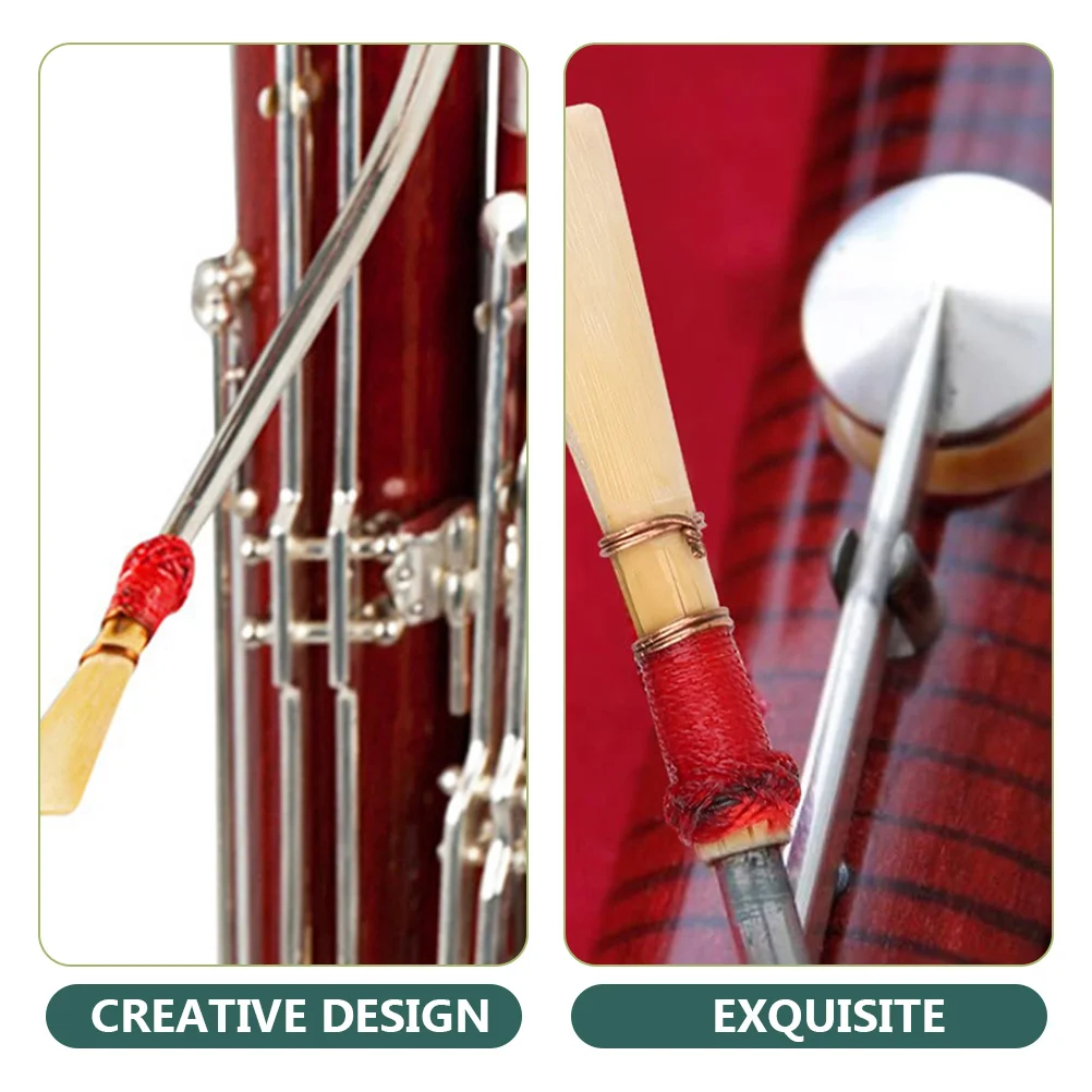 

2 Pcs Bassoon Professional Durable Natural Accessories for Students Instrument Parts Reeds Easy to Carry Rich Tone Clear