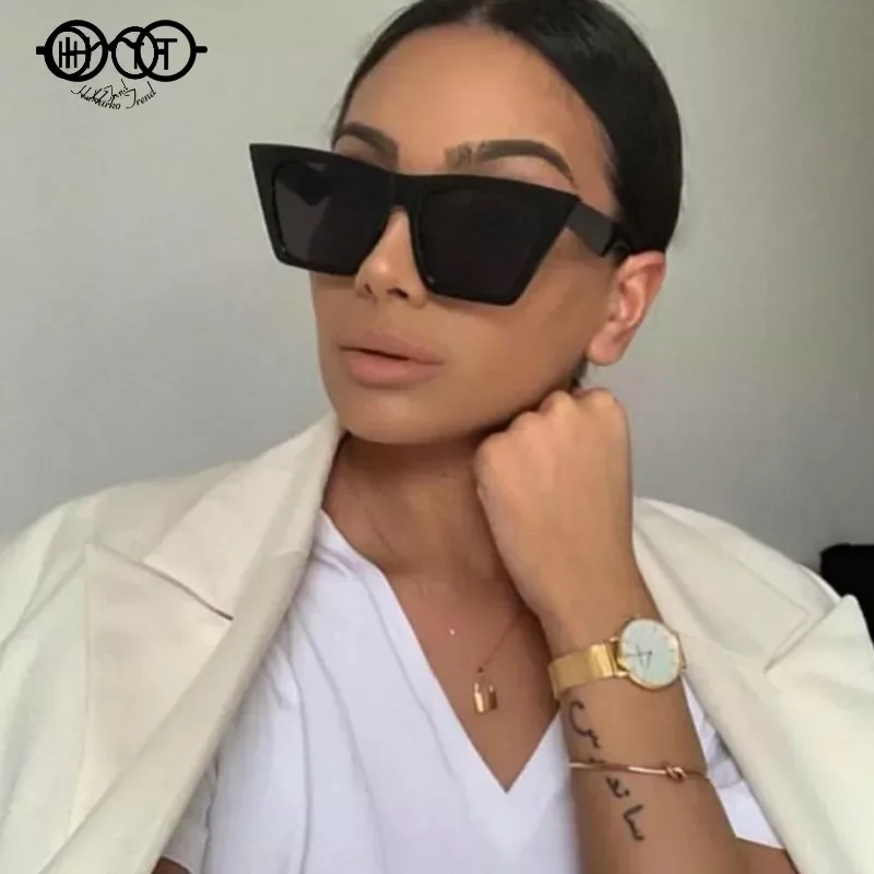 2023 new brand HARKO sunglasses Square glasses Personalized cat eyes Colorful sunglasses sunglasses uv400 for women men