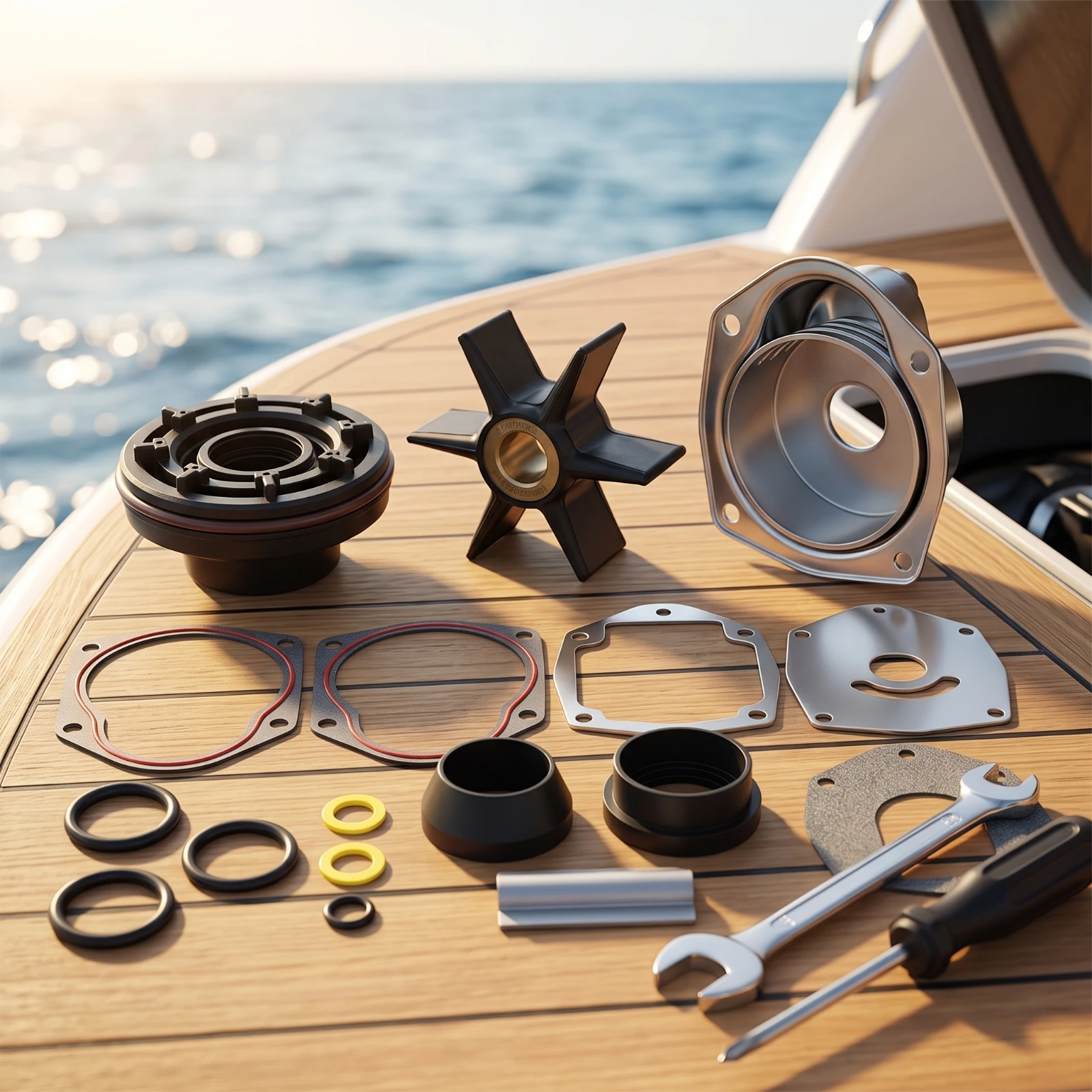 Water Pump Repair Kit Stern Drive Water Pump Kit with Housing Original Equipment Manufacturer Comprehensive for Boat Owners