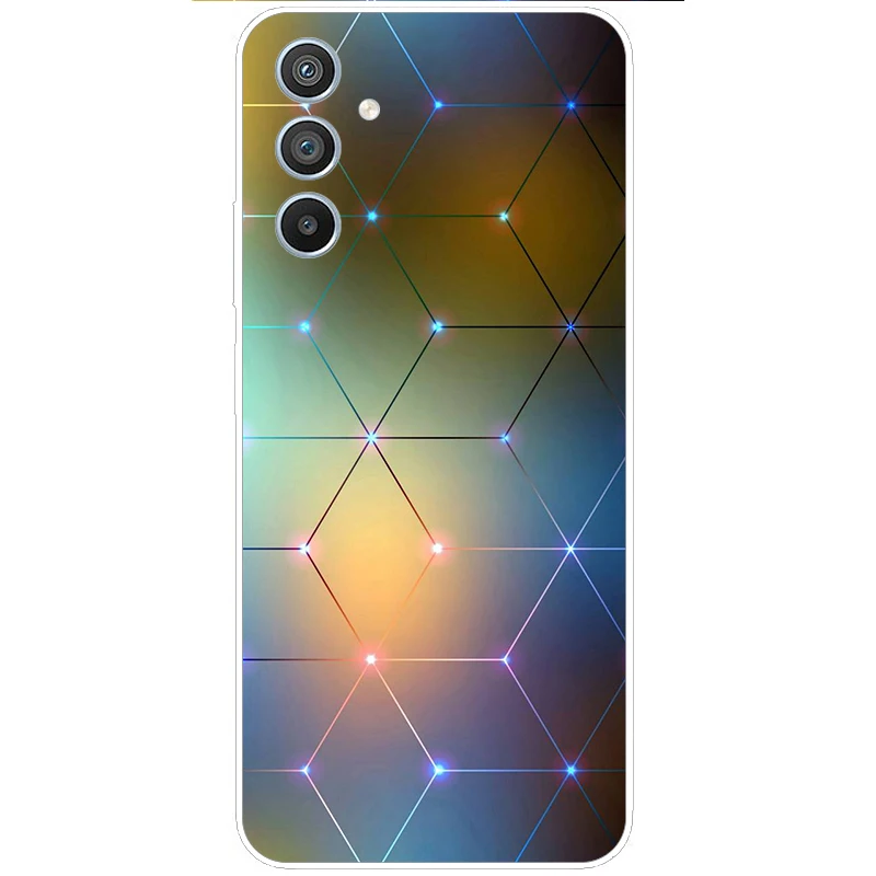 For Samsung Galaxy A54 5G Case 6.6\'\' Shockproof Silicone Phone Cover For SamsungA54 A 54 Flower Cartoon Bumper Soft Case Fundas
